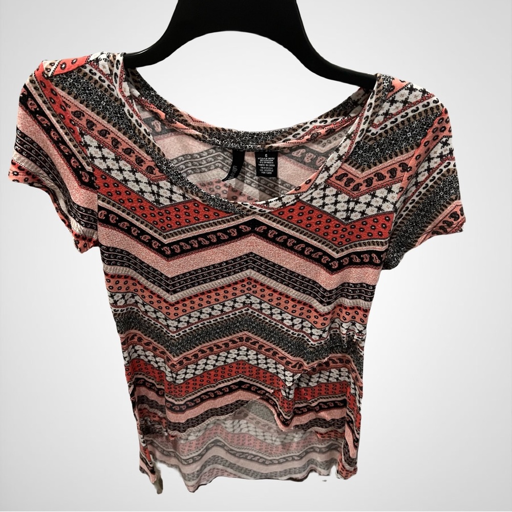 Chevron print blouse